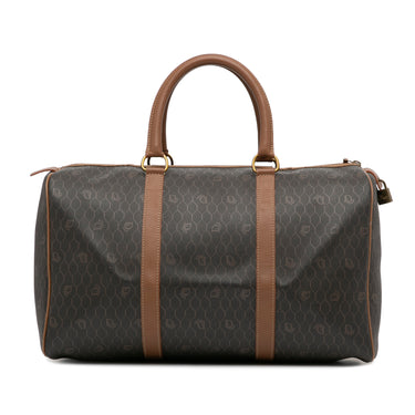 Brown Dior Honeycomb Travel Bag