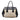 Beige Prada Saffiano Trimmed Canvas Handbag