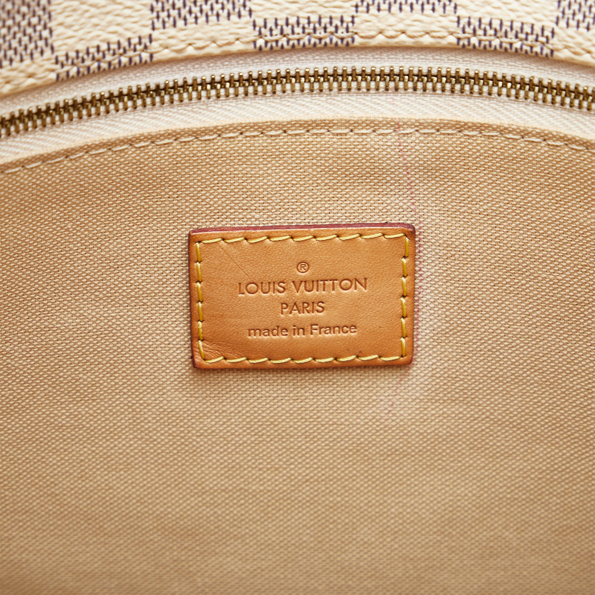 White Louis Vuitton Damier Azur Soffi Satchel – Designer Revival
