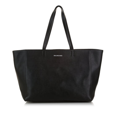 Black Balenciaga Everyday East West Leather Tote Bag - Designer Revival