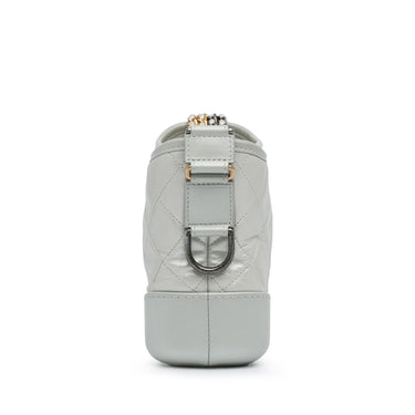Silver Chanel Small Metallic Gabrielle Crossbody Bag - Designer Revival