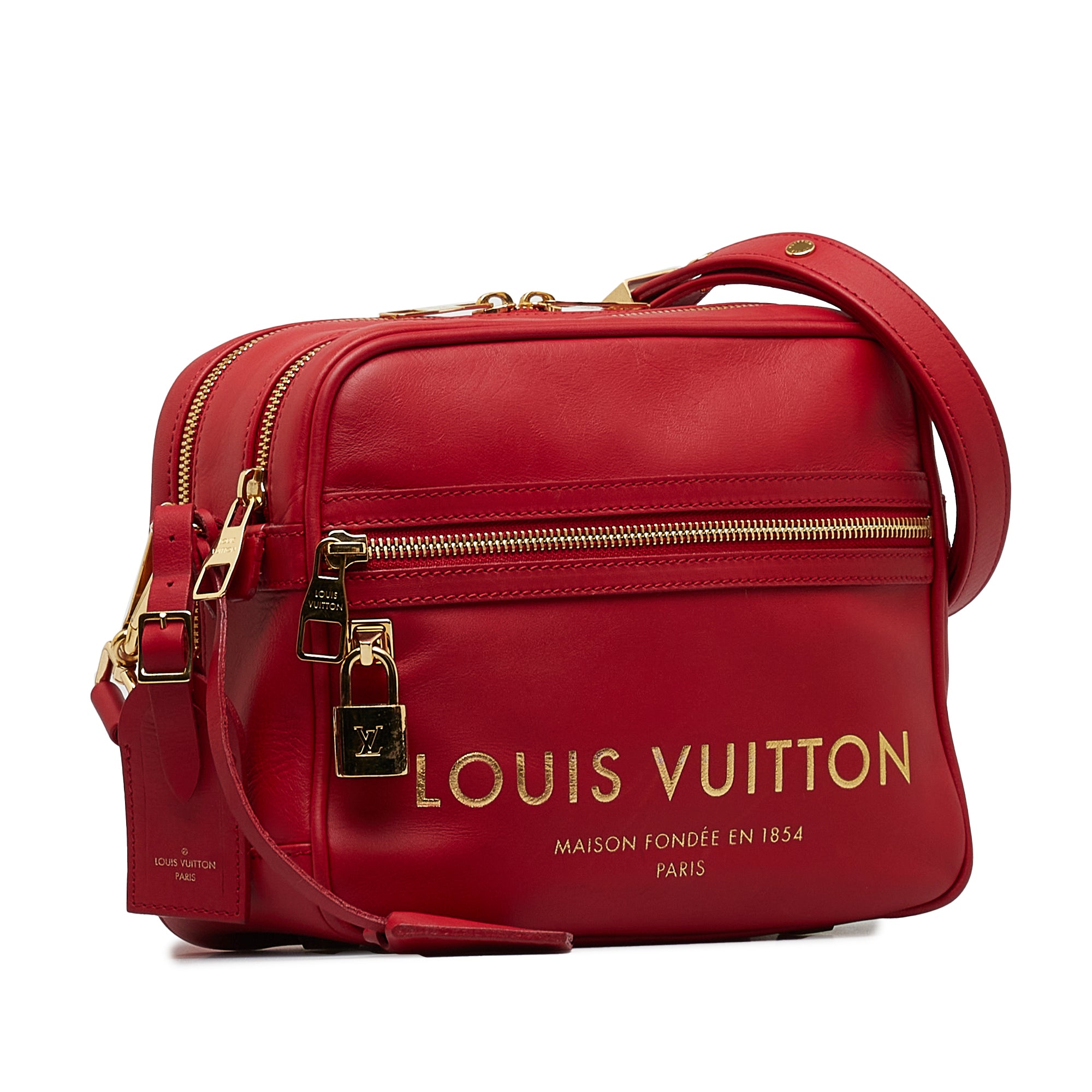 Red Louis Vuitton Flight Paname Takeoff Bag – Designer Revival