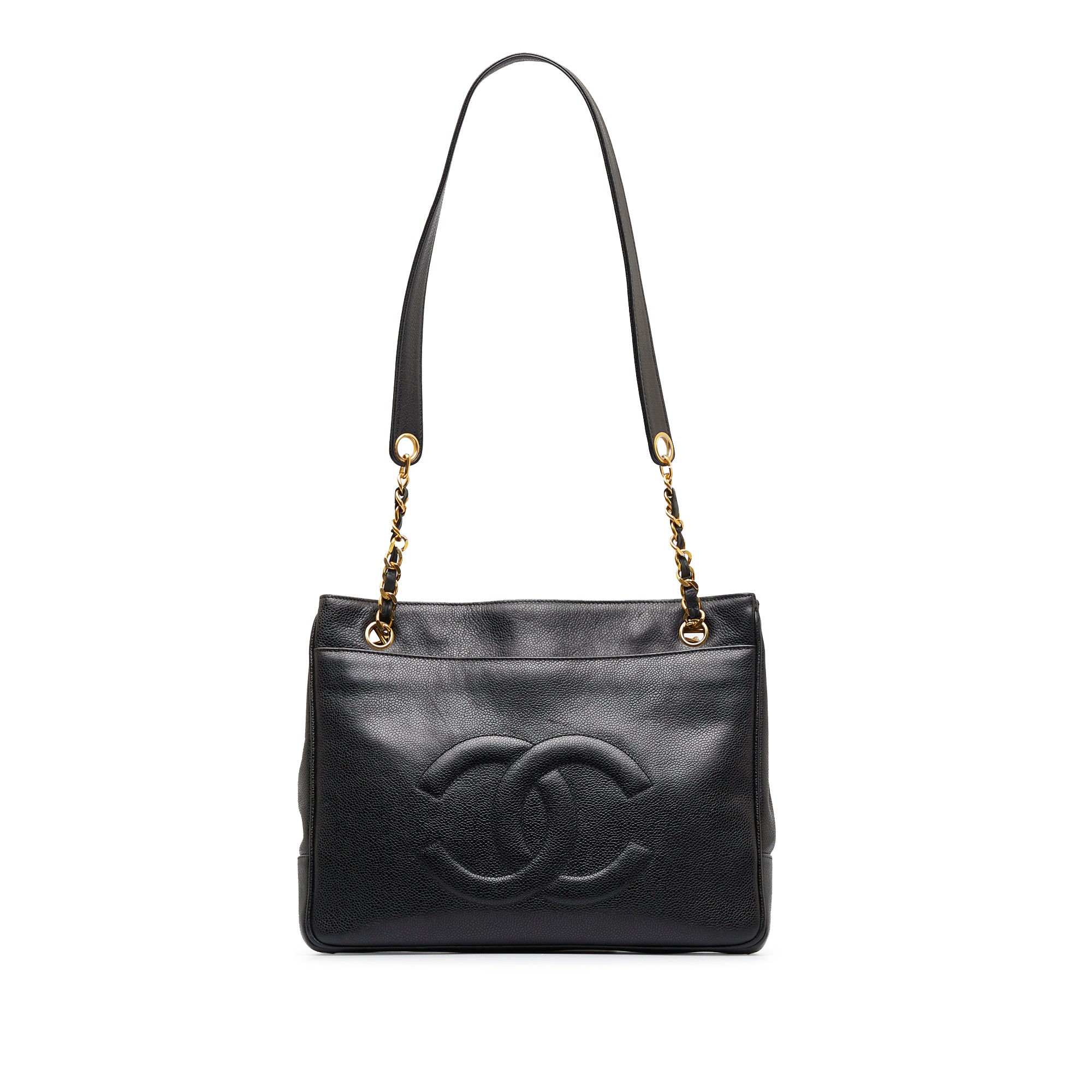 Chanel White Quilted Caviar Leather XXL Grand Shopping Tote Bag - Yoogi's  Closet