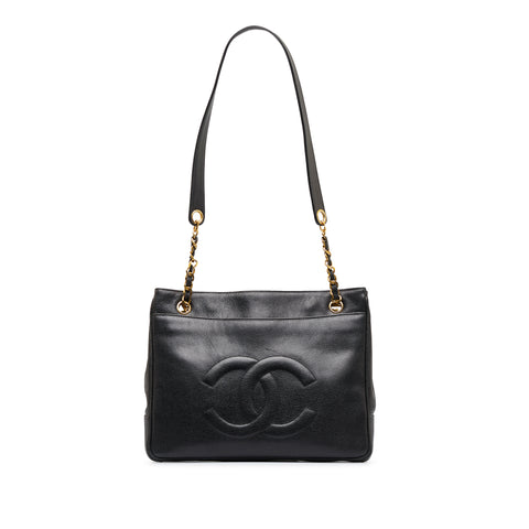 Chanel GST Caviar Leather Large Shopping Tote Bag With Gold Chain –  RELUXE1ST