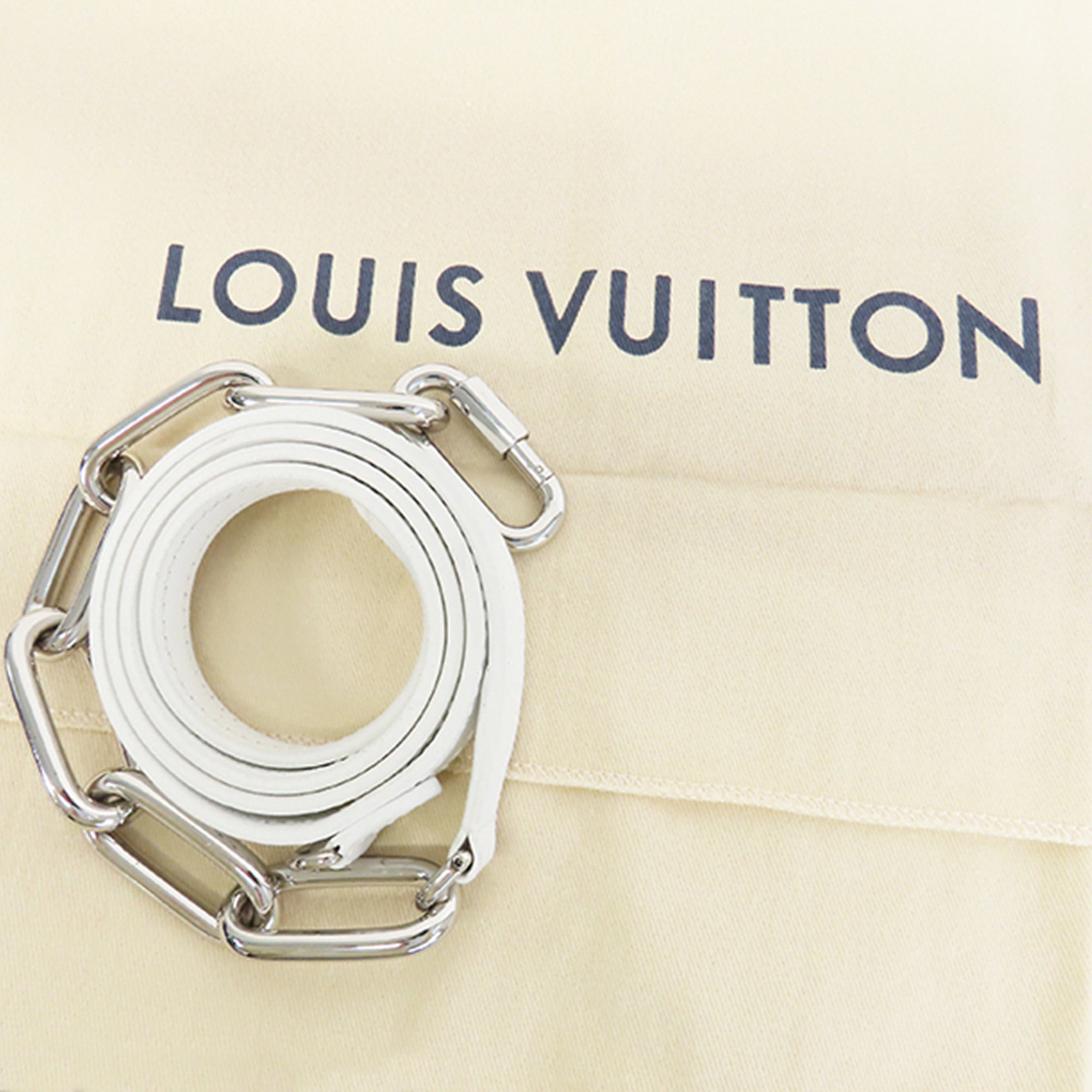 Louis Vuitton Sac Plat XS Bag In Blue And White Leather - Praise To Heaven