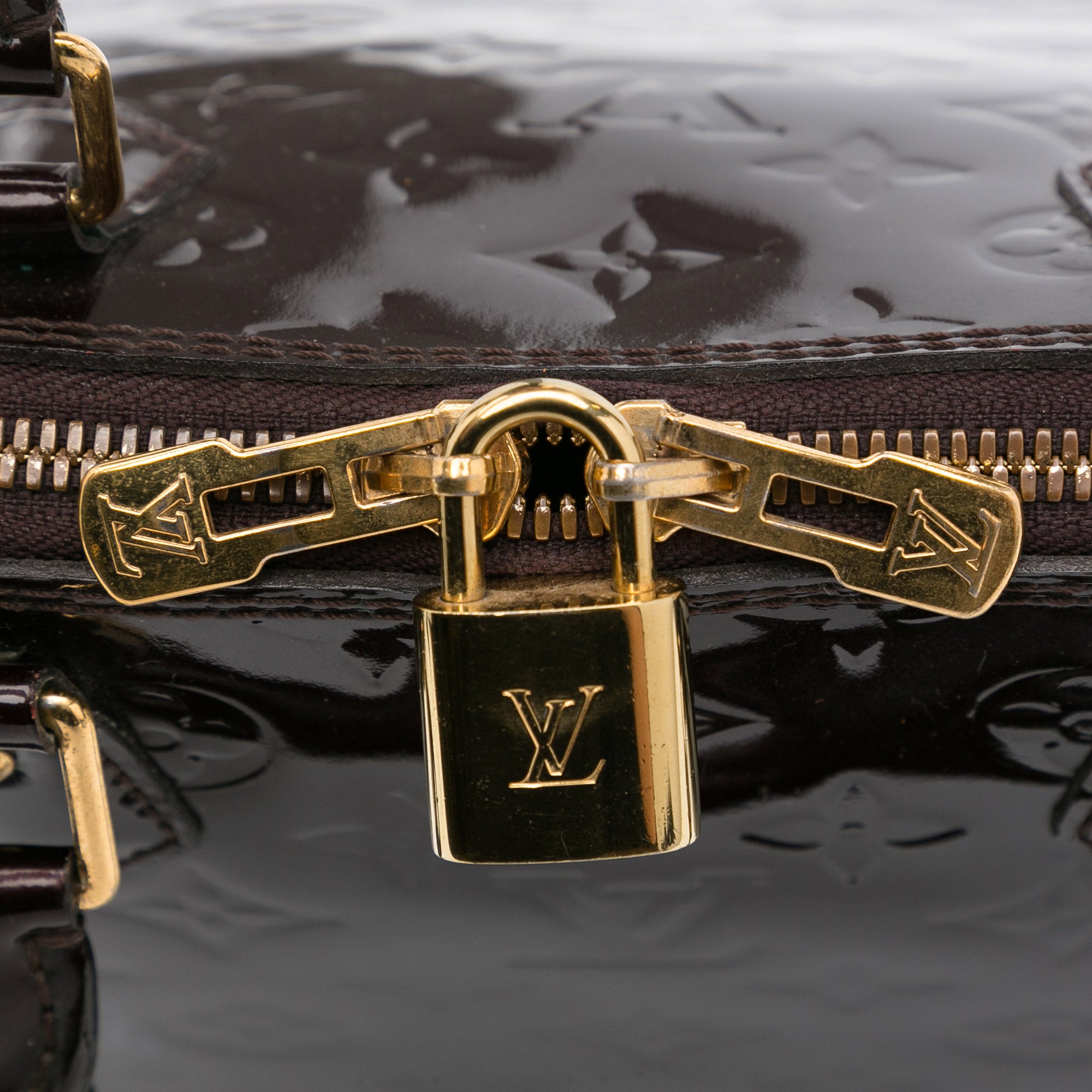 Louis Vuitton Vernis Miroir Alma PM w/ Strap - Black Handle Bags, Handbags  - LOU775469