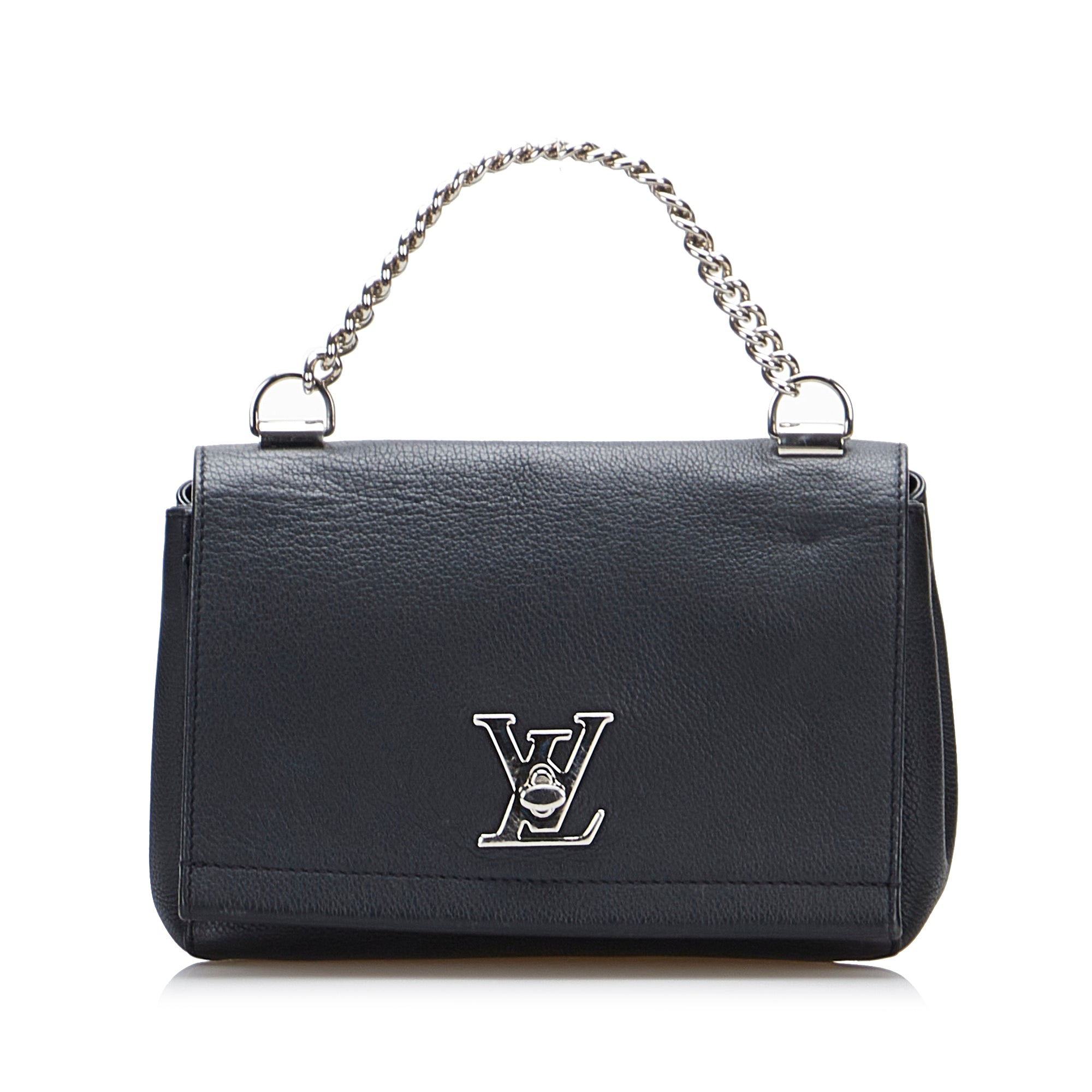 Authentic Louis Vuitton Black Twist Twist Lock Tote Shoulder Bag for