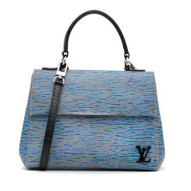 Blue Louis Vuitton Epi Denim Cluny BB Satchel - Designer Revival