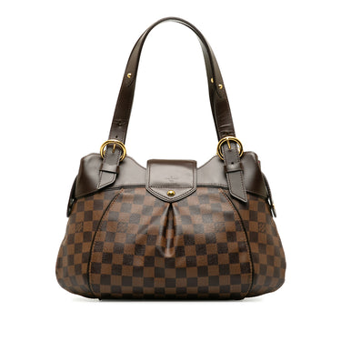 Brown Louis Vuitton Damier Ebene Sistina PM Shoulder Bag - Designer Revival