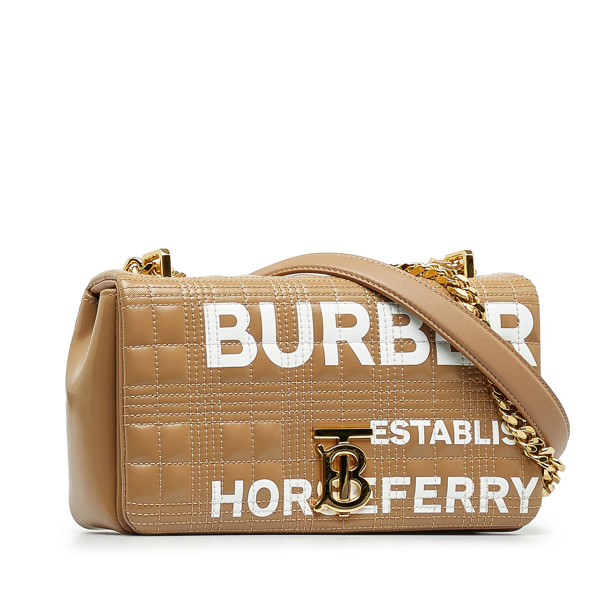 Brown Burberry Small Patent Horseferry Print Lola Crossbody Bag – Designer  Revival
