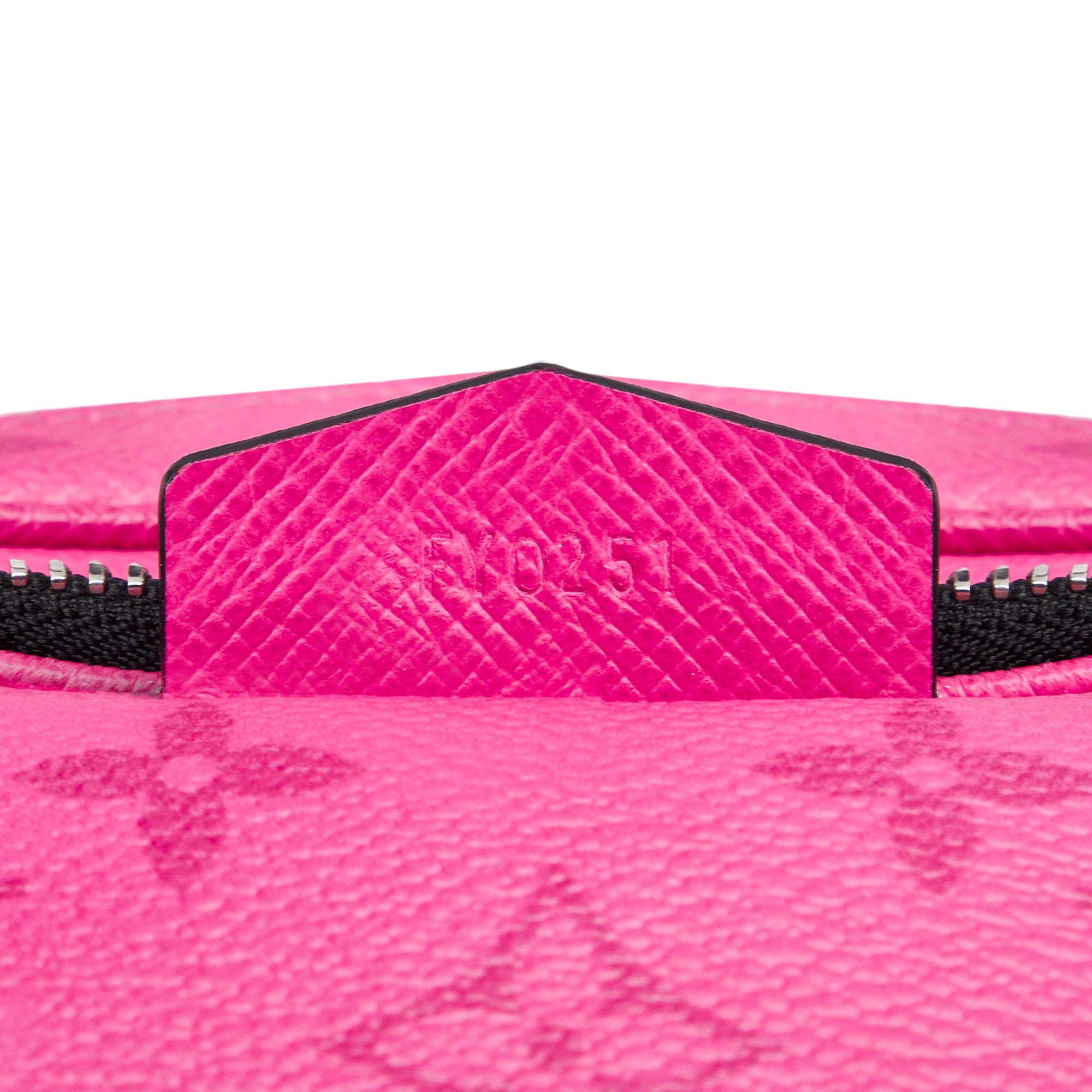 Louis Vuitton Taiga Taigarama Fuchsia Pink Monogram Logo Pocket