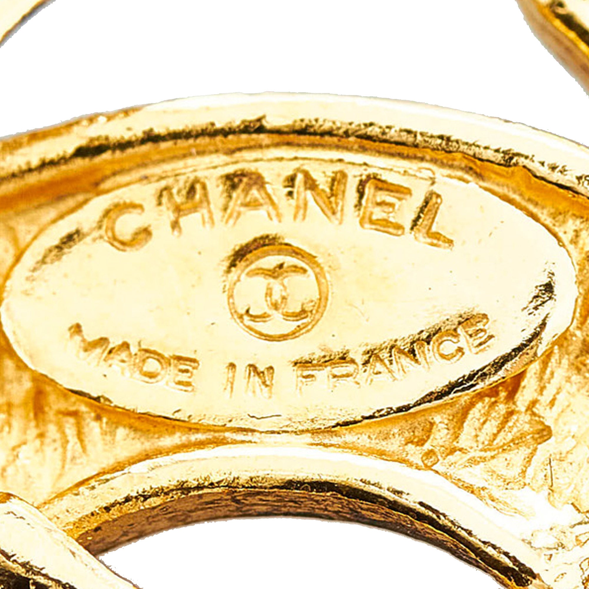Gold Chanel CC Quilted Brooch – Designer Revival