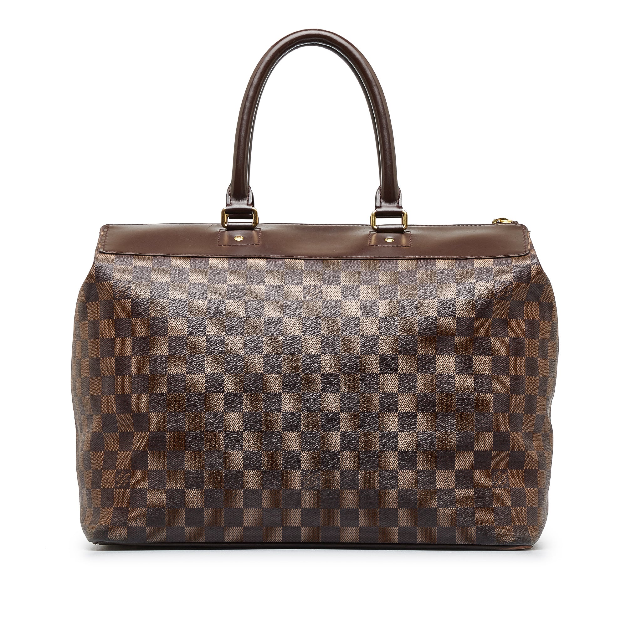 Louis Vuitton Alma PM Damier Ebene Double Top Handle Bag on SALE