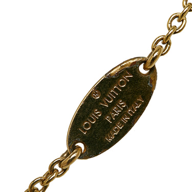 Gold Louis Vuitton Essential V Necklace - Designer Revival