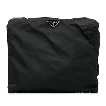 Black Prada Tessuto Crossbody Bag - Designer Revival