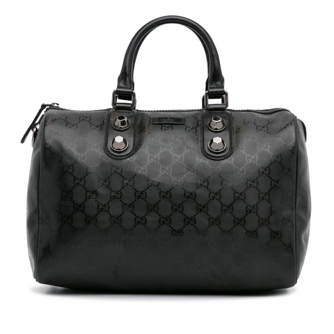 Black Gucci GG Imprime Joy Boston Bag