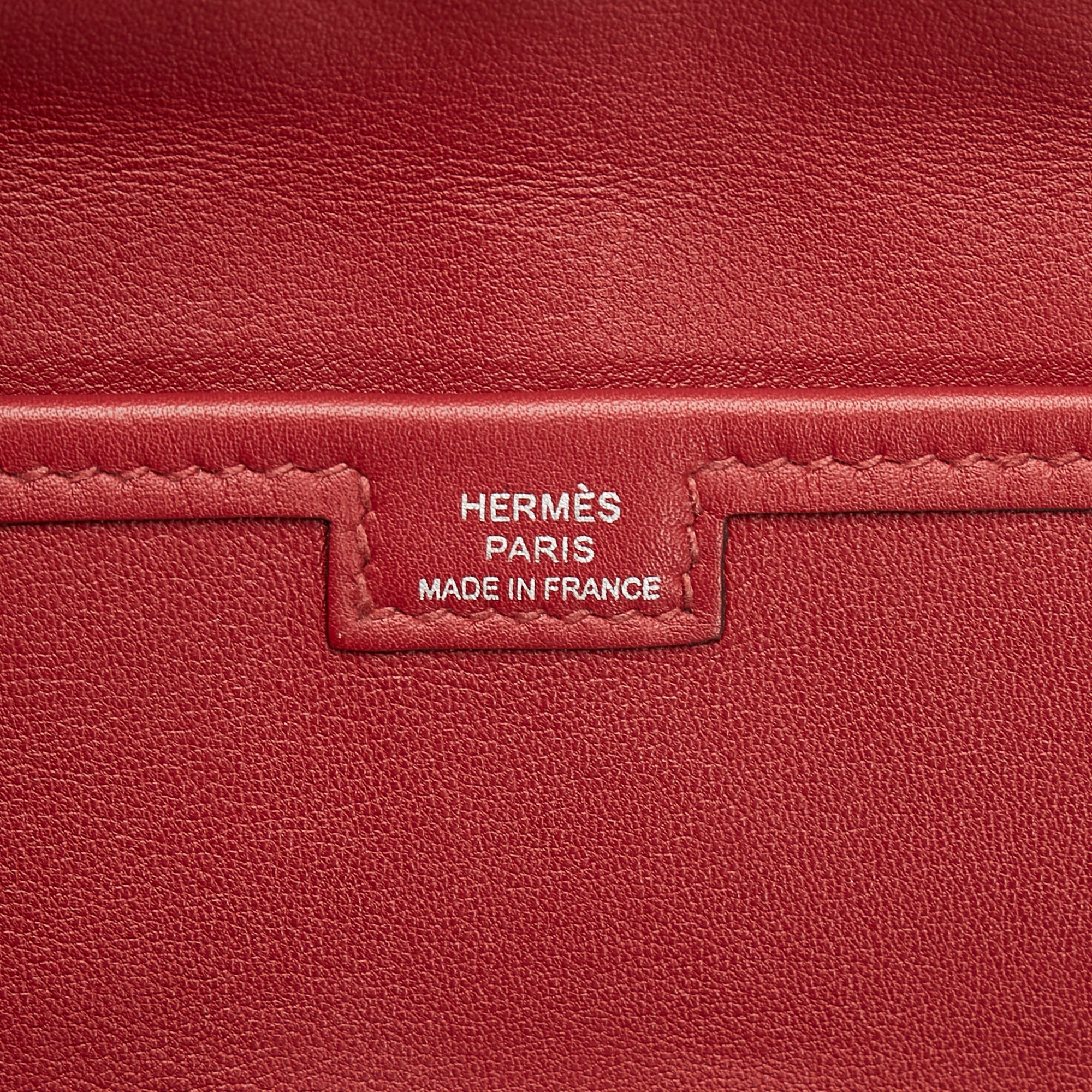 Red Hermes Swift Jige Elan Clutch Bag – Designer Revival