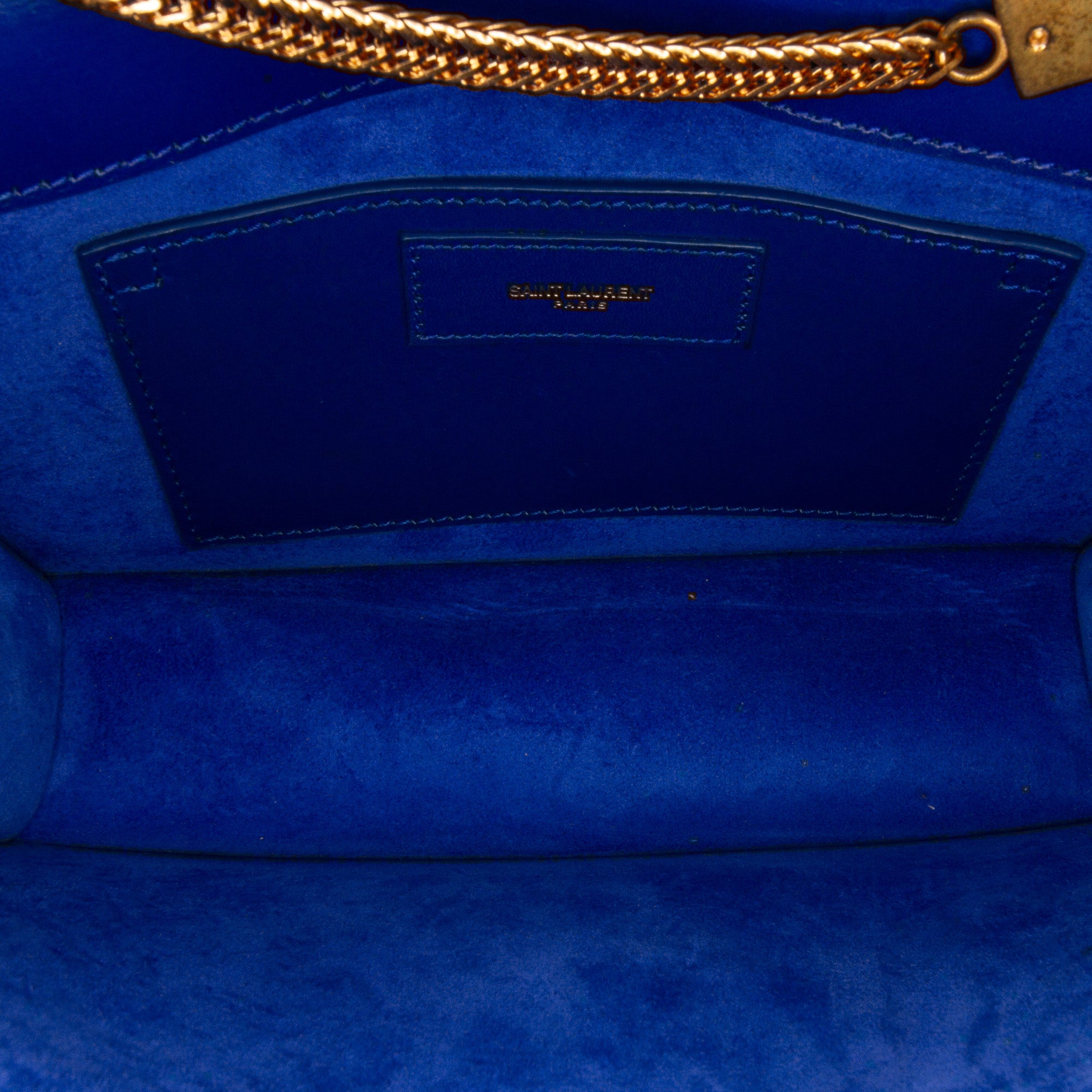 Blue Saint Laurent Mini Betty Crossbody Bag - Designer Revival