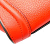 Red Celine Nano Luggage Tote Leather Satchel