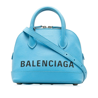 Blue Balenciaga XXS Ville Satchel - Designer Revival