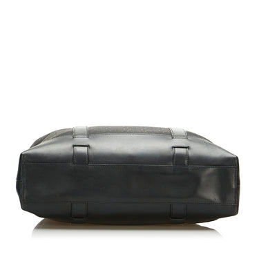 Black Celine Macadam Canvas Tote Bag - Designer Revival