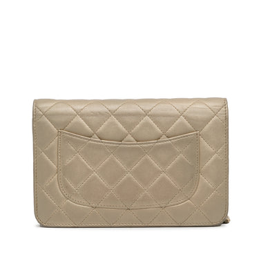Gold Chanel Classic Wallet on Chain Crossbody Bag - Designer Revival
