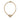 Gold Dior Heart Logo Bracelet