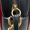 Black Gucci Mini Torchon GG Marmont Round Crossbody Bag