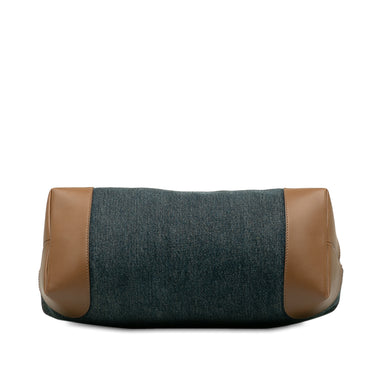 Blue Gucci Denim Craft Tote Bag - Designer Revival