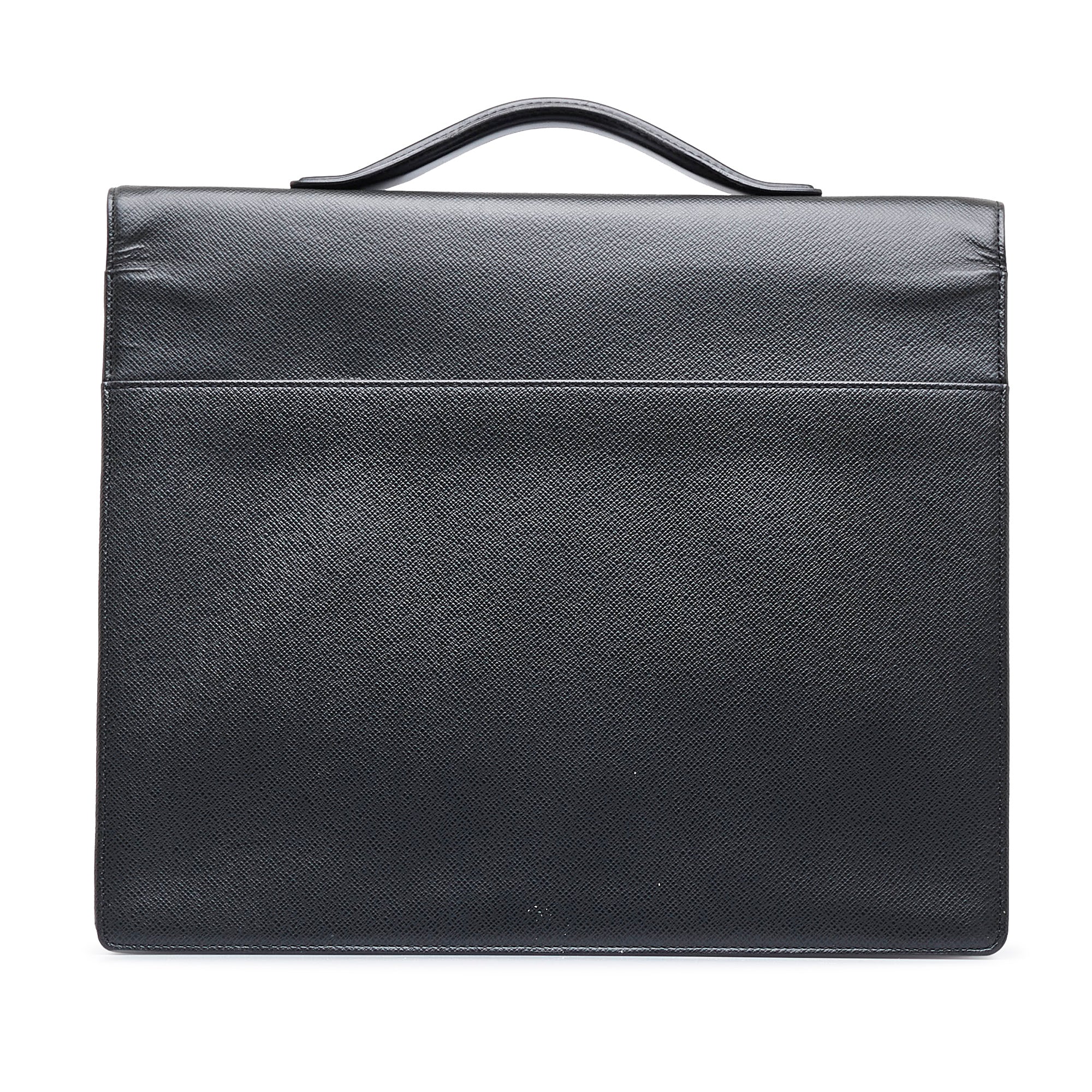 Black Louis Vuitton Taiga Serviette Khazan Business Bag – Designer Revival