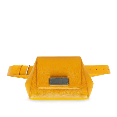 Yellow Bottega Veneta Geometric Belt Bag - Designer Revival