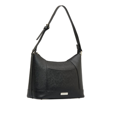 Black Burberry Leather Shoulder Bag - Designer Revival