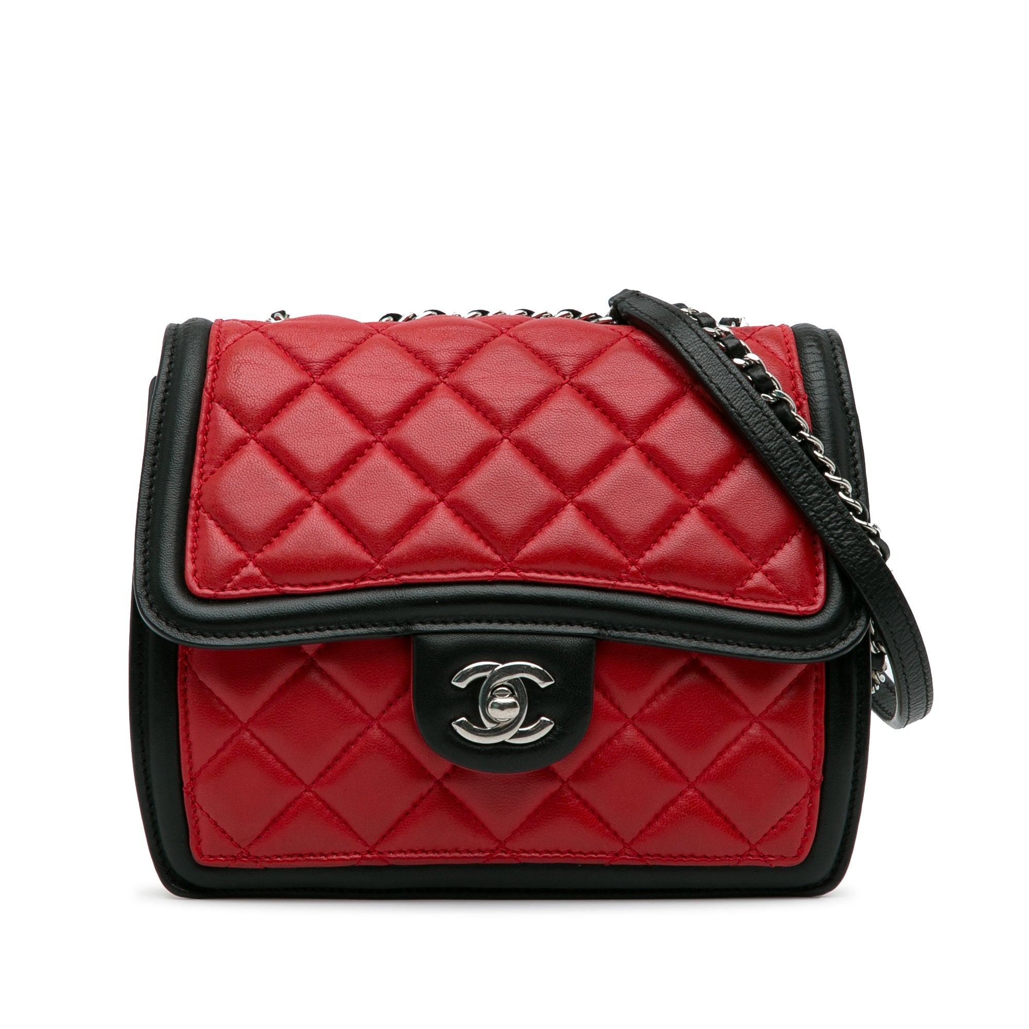 Chanel Red Quilted Lambskin Leather Classic Rectangular New Mini Flap Bag -  Yoogi's Closet
