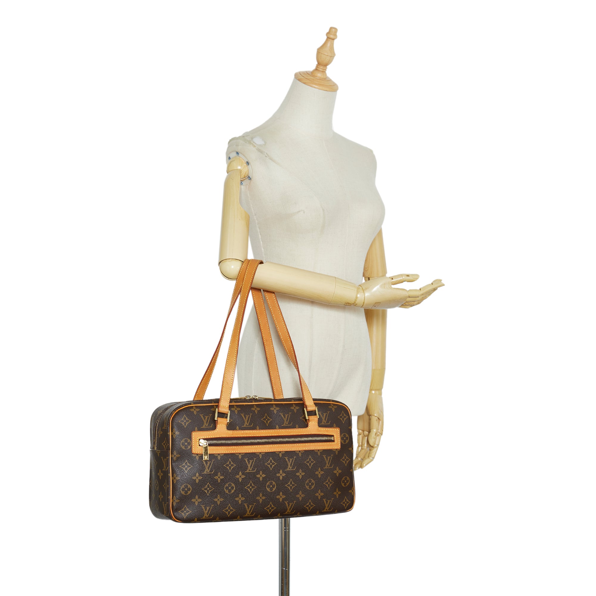 Louis Vuitton Cite GM Monogram Shoulder Bag Canvas Brown Women's LOUIS  VUITTON