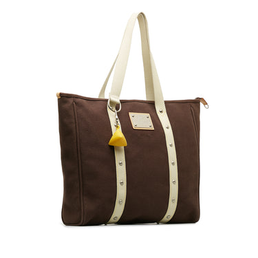 Brown Louis Vuitton Antigua Cabas GM Tote Bag - Designer Revival
