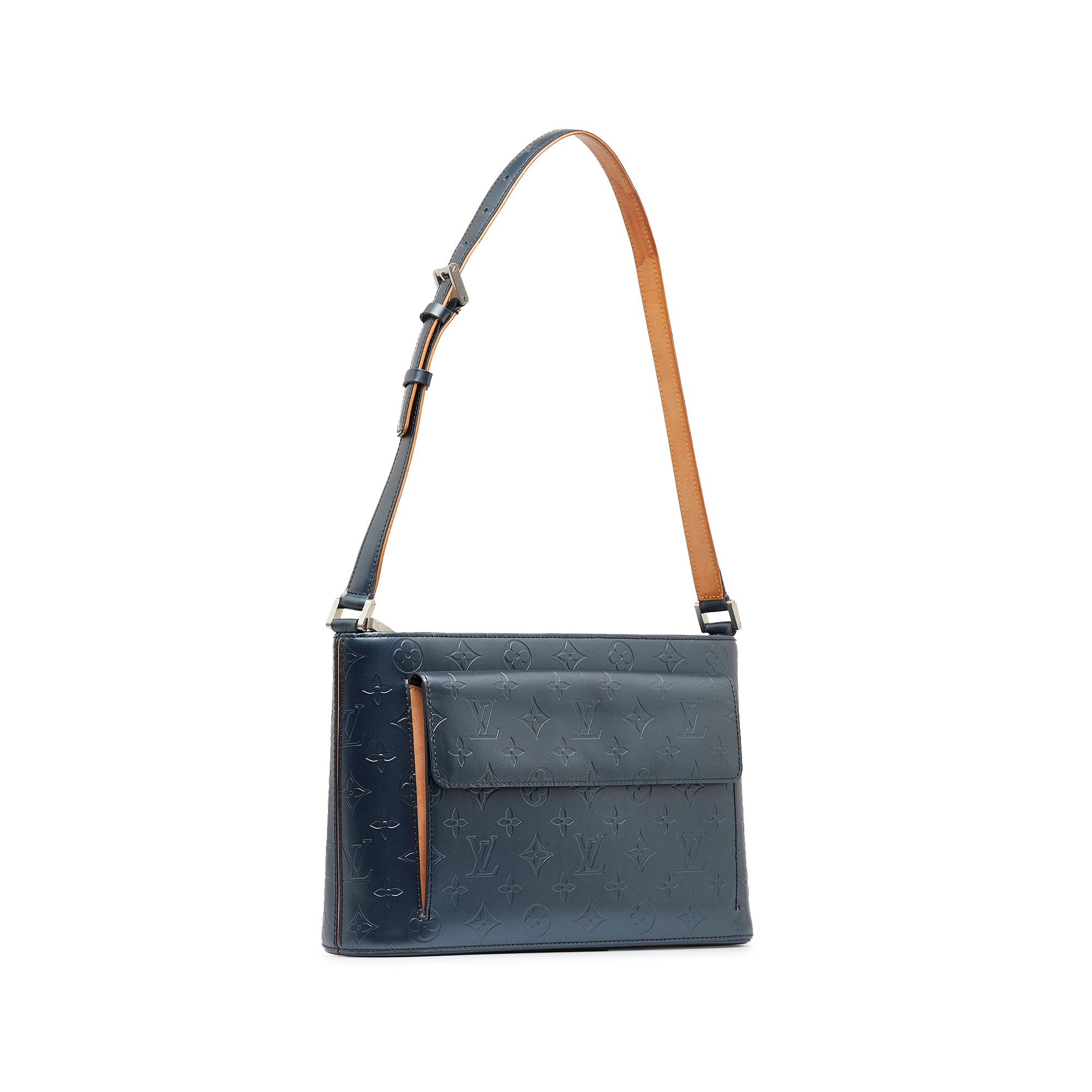 Blue Louis Vuitton Monogram Glace Alston Shoulder Bag – Designer Revival
