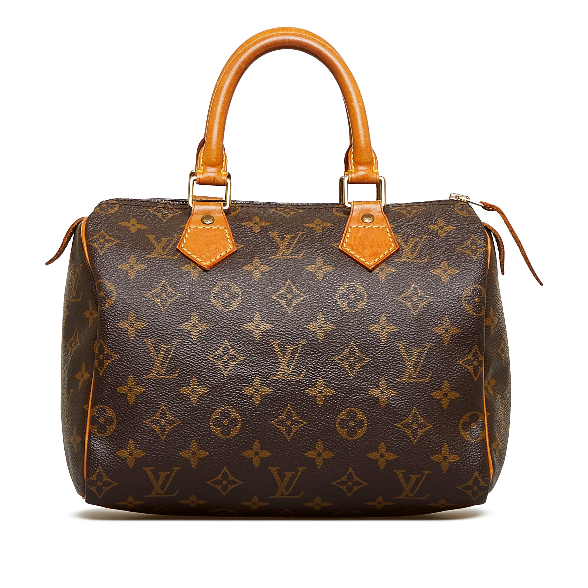 Brown Louis Vuitton Monogram Speedy 25 Boston Bag, Eve Jobs Sharpens Up in  Classic Boots & Crystalized Louis Vuitton Bag at