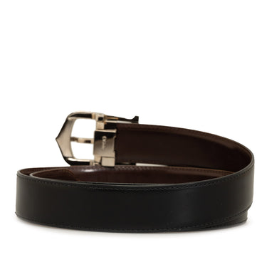 Black Cartier Leather Belt - Designer Revival