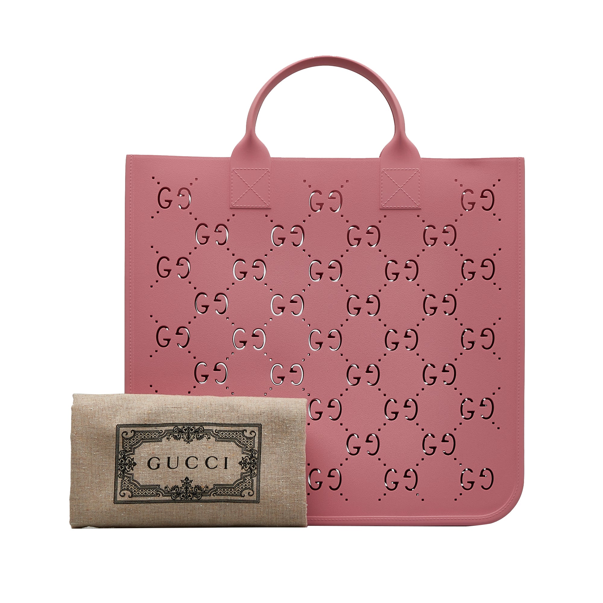 Pink Gucci Kids' GG Rubber Tote Bag – Designer Revival
