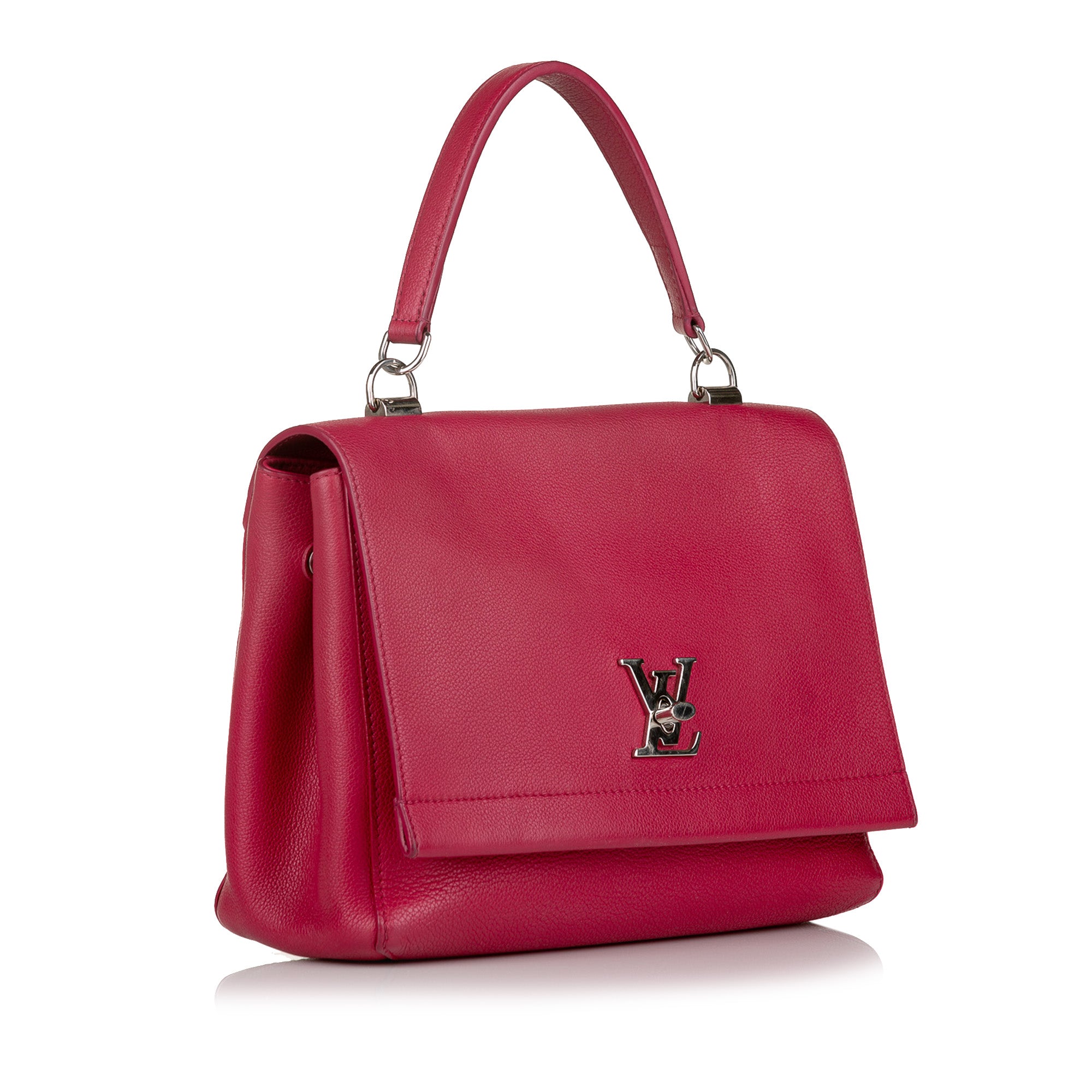 Louis Vuitton - Authenticated Lockme Handbag - Leather Red for Women, Very Good Condition
