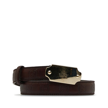 Brown Gucci Guccissima Belt IT 34 - Designer Revival