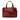 Burgundy Loewe Mini Gate Top Handle Satchel - Designer Revival