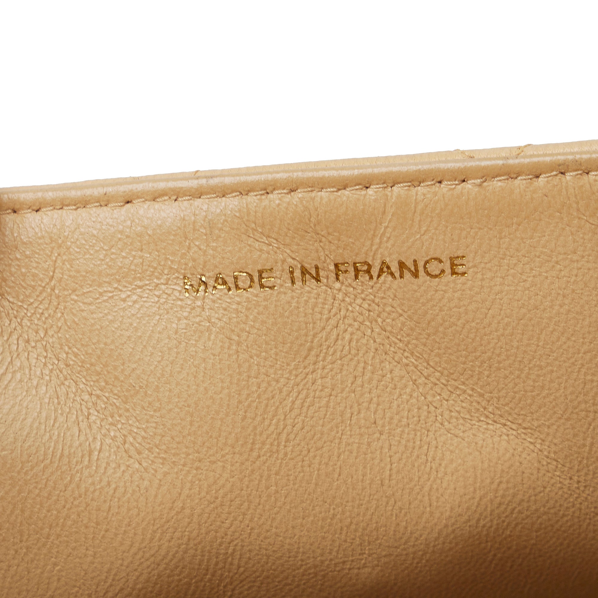 Tan Chanel Medium Lambskin Envelope Flap Handbag - Designer Revival