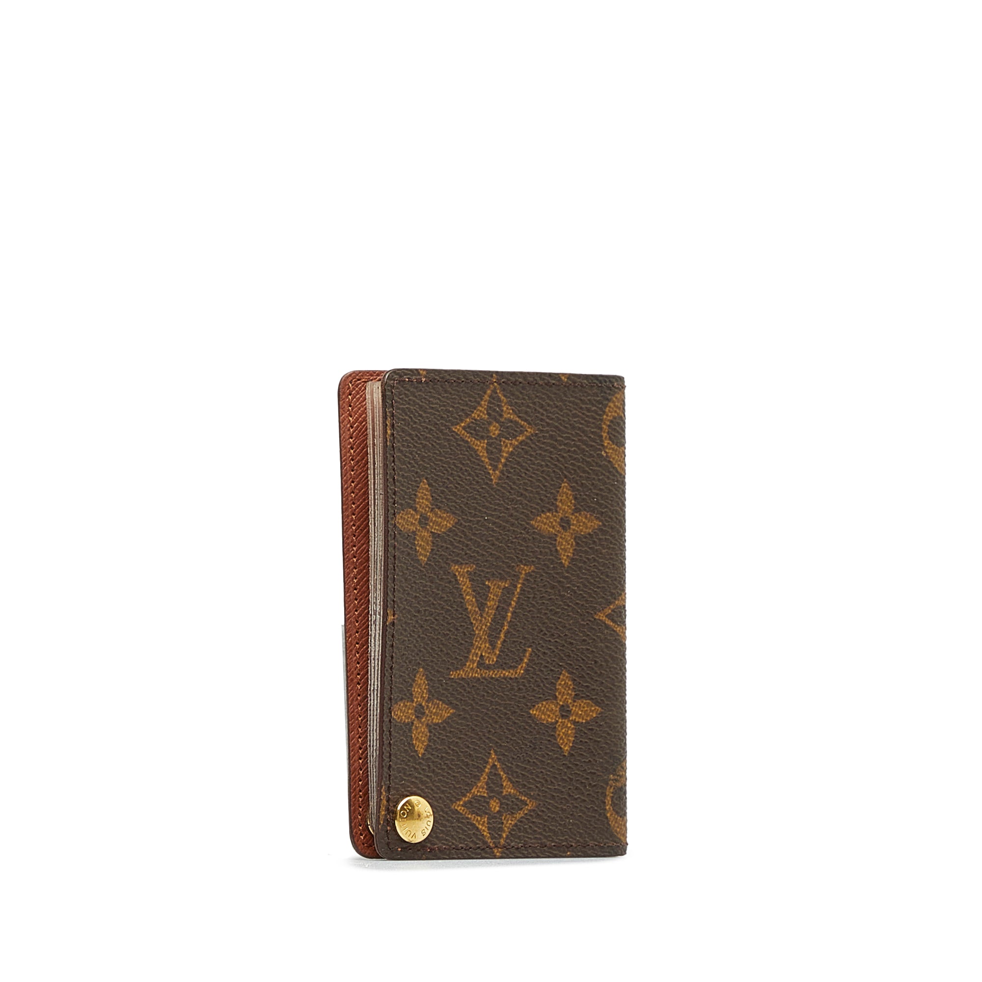 Brown Louis Vuitton Monogram Porte-Cartes Credit Pression Card