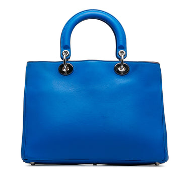 Blue Dior Medium Diorissimo Satchel - Designer Revival