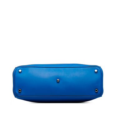 Blue Dior Medium Diorissimo Satchel - Designer Revival